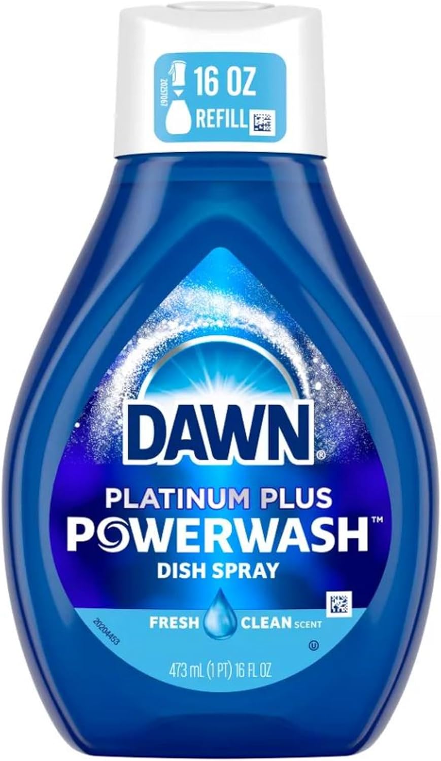 Dawn Powerwash Spray, Dish Soap, Dishwashing Liquid, Cleaning Supplies, Fresh, 1 Starter Kit + 1 Refill, 32 Fl Oz - Image 13