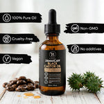 Bloomora Jamaican black castor oil for eyebrow and eyelash care
