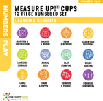 Cups arranged in a circle demonstrating clock-face learning
