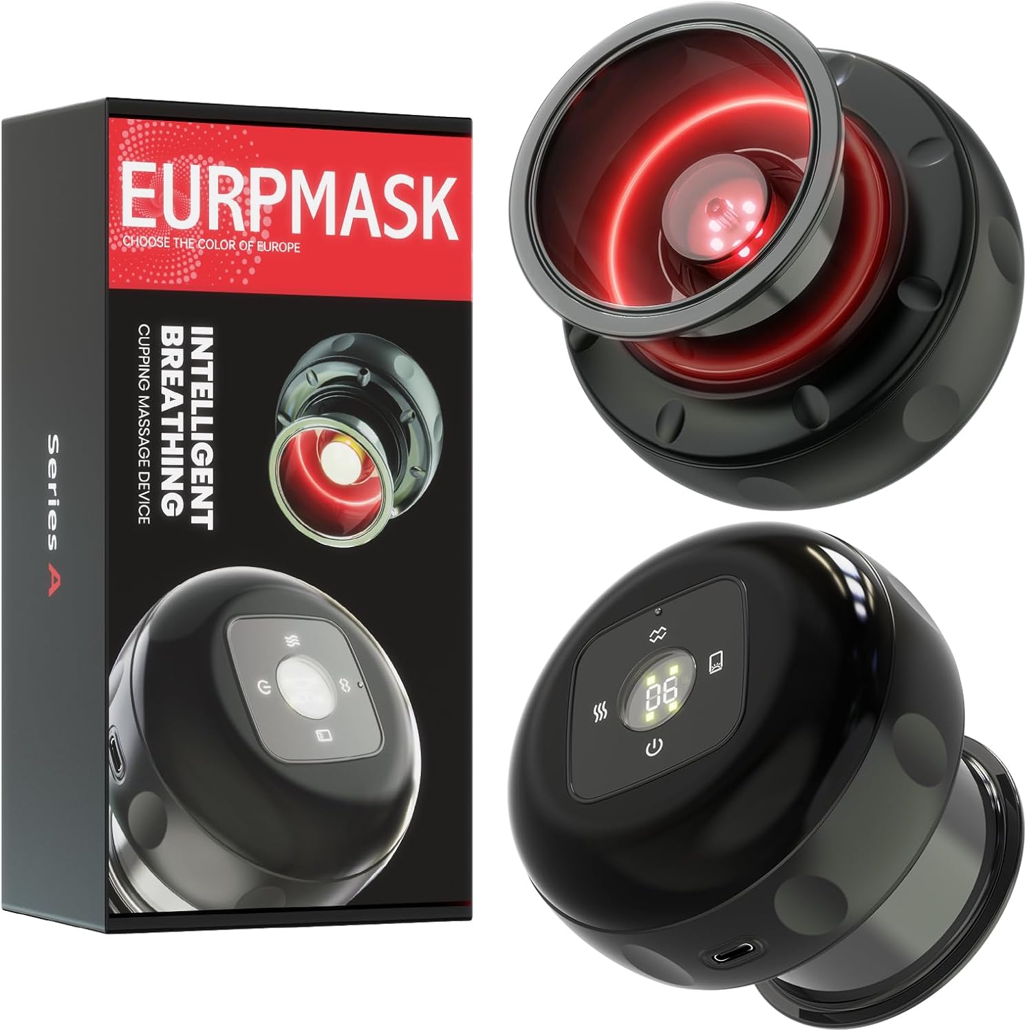 Redlook Eurpmask 5-in-1 Electric Cupping Kit front view