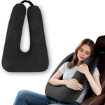 Car Pillow for Kids - Comfort Travel Pillow for Car - Soft Cotton Support Cushion for Children and Adults on Long Trips (Pink) - Image 10