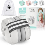 Baby Ear Muffs - 25dB, Noise Cancelling Headphones, 0-36 Months | Infant & Toddler Hearing Protection, Soft Comfort & Adjustable for Airplane Travel, Concerts & Fireworks -CE & ANSI Certified - Image 9