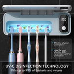 StarWin cordless toothbrush sterilizer mounted in bathroom