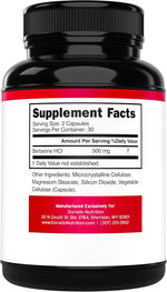 Dorado Nutrition Berberine vegan capsules packaging details