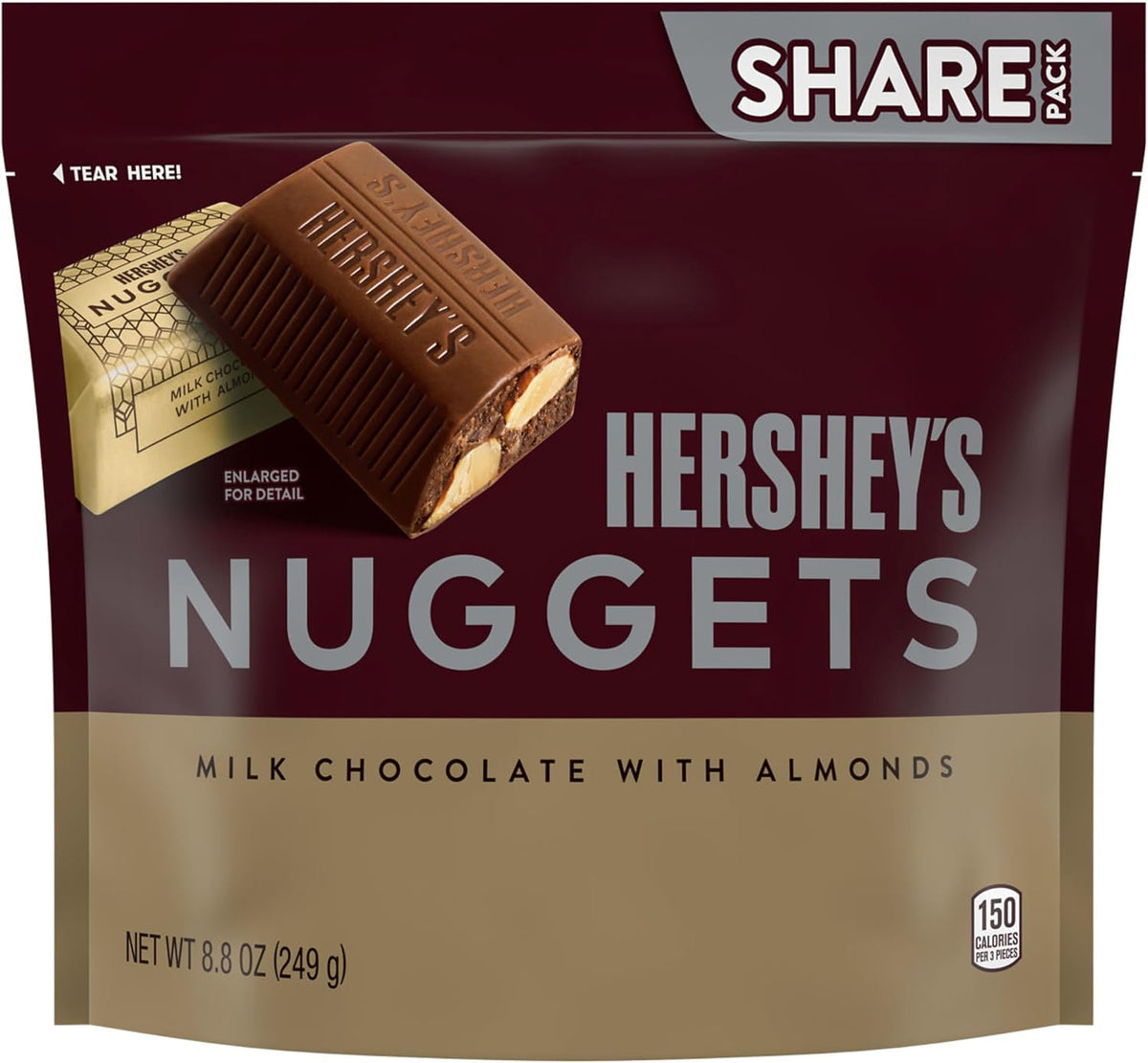 Hershey's 8.8 ounce share pack chocolate bag