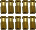 100 Pack Pool Safety Cover Threaded Brass Insert Screw Bolt for Anchor - Image 10