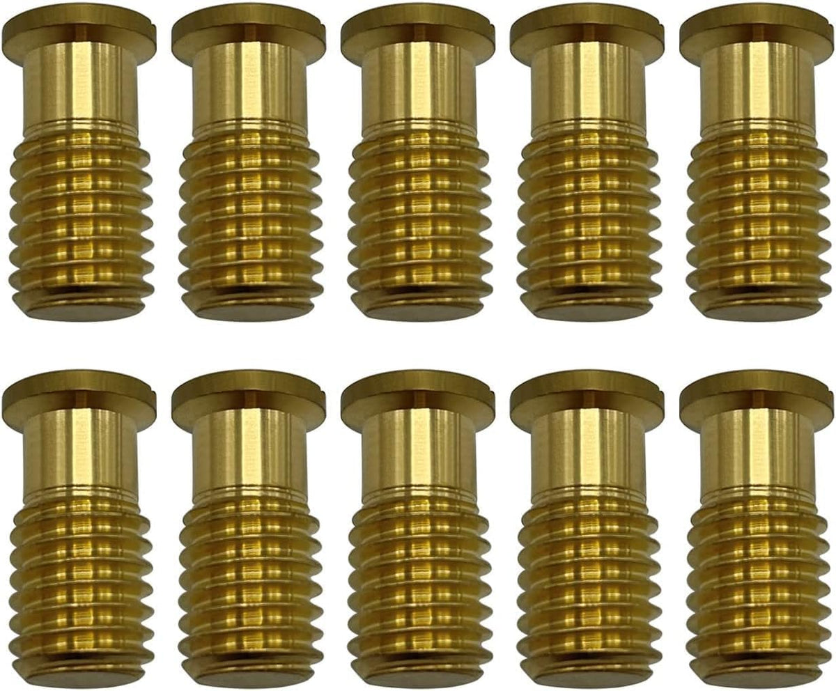100 Pack Pool Safety Cover Threaded Brass Insert Screw Bolt for Anchor - Image 10