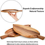 Youeon decorative wooden tray used as a home decor candle holder