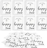 Ohuimrt happy tears tissues for wedding individual pocket packs front view