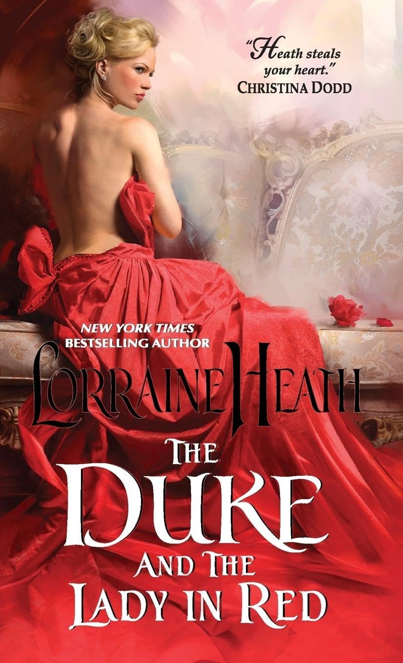 Lorraine Heath The Duke and the Lady in Red front cover paperback book
