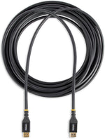 StarTech 10m display cable labeled source and display ends