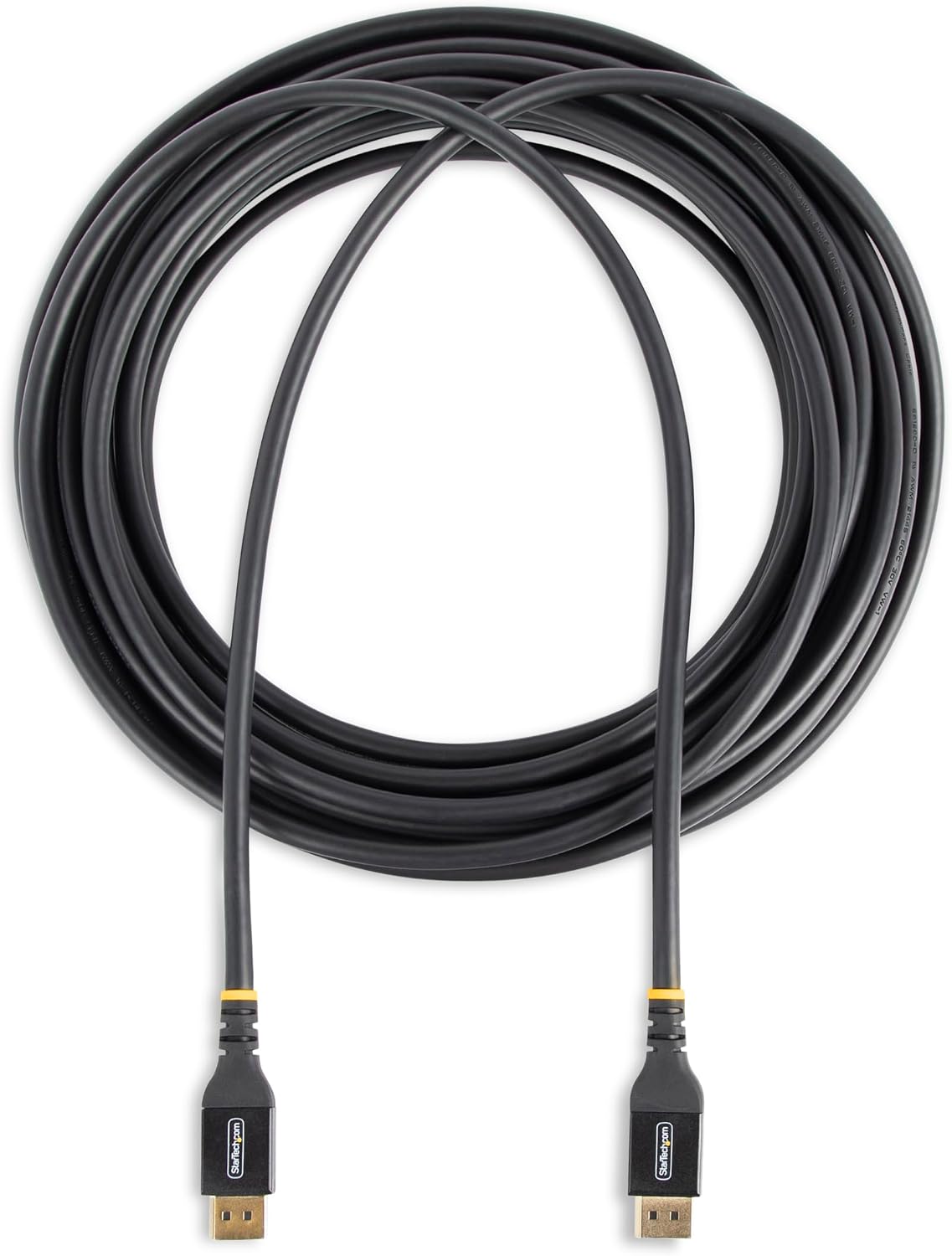 StarTech 10m display cable labeled source and display ends