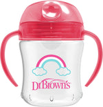 Dr. Brown's transition sippy cup showing ergonomic side handles
