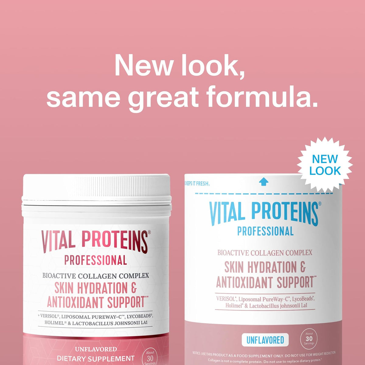 Vital Proteins Professional Bioactive Collagen Complex container back label