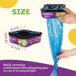 Top angle shot of Kingly premium litter cartridges showcasing the durable leak proof material construction.