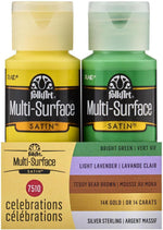 FolkArt Celebrations 10 bottle paint set packaging