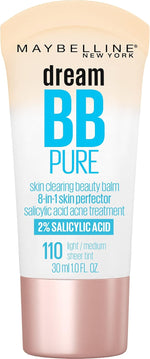 Texture swatch of Maybelline Dream Fresh and Pure BB Creams