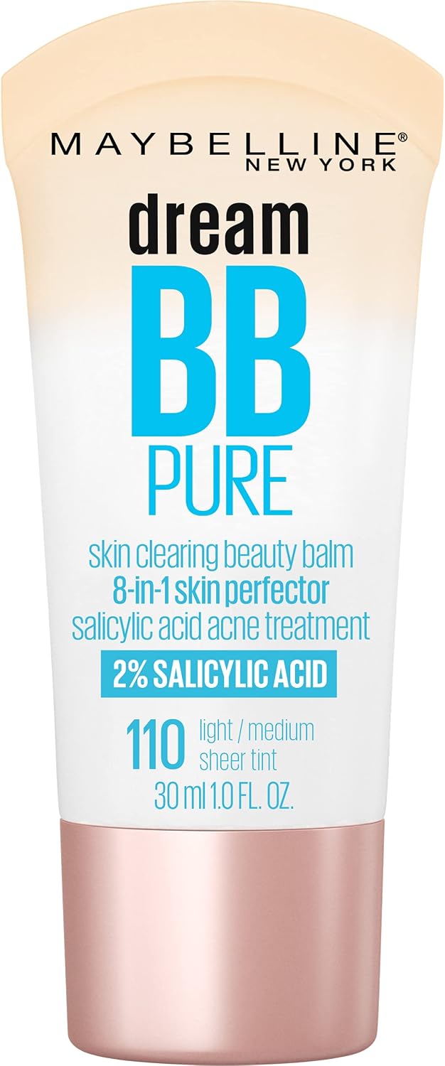 Texture swatch of Maybelline Dream Fresh and Pure BB Creams