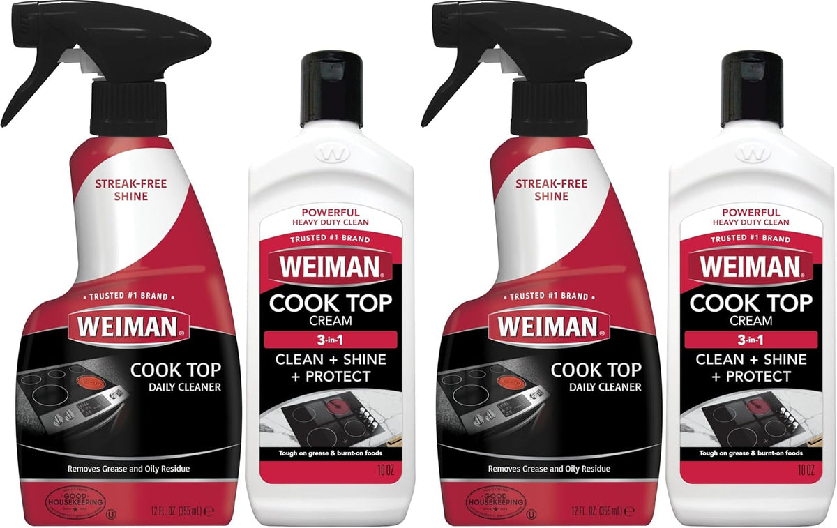 Weiman glass and ceramic cooktop cleaning kit front view