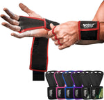 JerkFit WODies Gymnastics & Weightlifting Grips with Wrist Wraps - 3 Hole Versatile Gym Gloves for Pull Ups, Gym Training & Cross Training - Hand Grips Palm Protector for Men & Women - Image 10