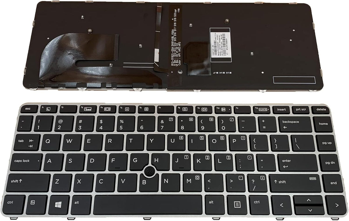 Laptop Replacement US Layout with Backlight with Pointing Keyboard for HP EliteBook 840 G3 745 G3 745 G4 840 G4 848 G4 836308-001 821177-001 NSK-CY2BV 836307-031 819877-B31 - Image 9