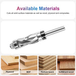 SpeTool 1/2 inch cutting diameter router bit angled view