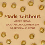 Individually wrapped ChocZero royal milk chocolate hazelnut truffles spread out