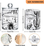 Wellday western desert clear plastic canister set close up