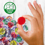 Close up of colorful Taboom sugar-free hard candy pieces