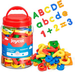 JoyCat magnetic letters and numbers set front view in container