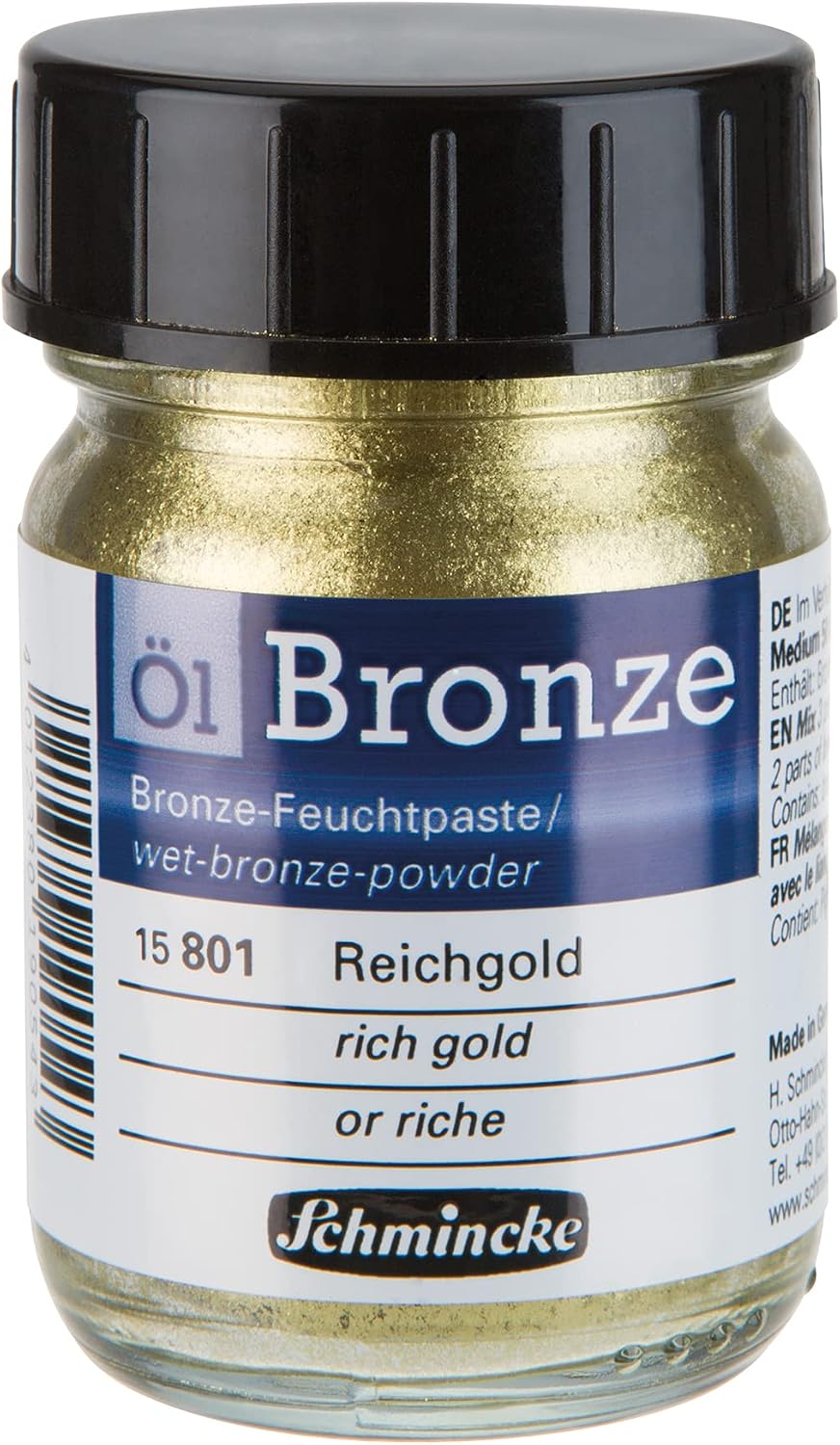 Schmincke - Oil-Bronze, silver, 50 ml, 15 805 024, for iridescent metallic effects on oil paintings, as well as on pre-primed surfaces such as wood, metal, plaster - Image 10