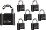 Padlock installed on outdoor gate