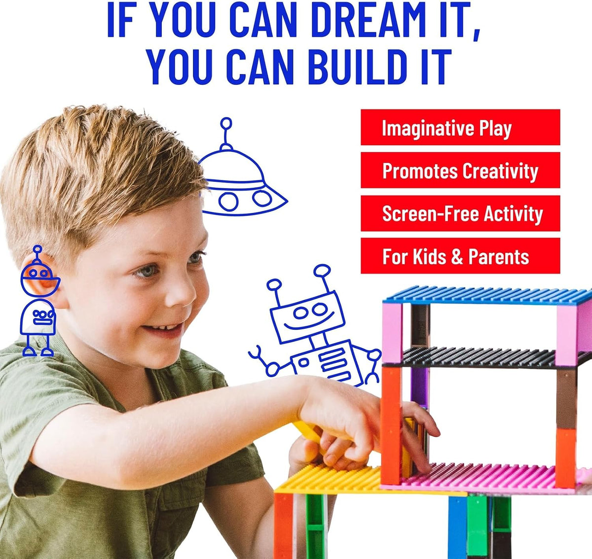Strictly Briks dual sided stackable baseplates set