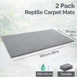 Close up view of the durable non-woven fabric on the HERCOCCI cage mat.