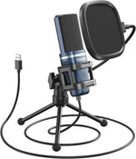 TONOR Podcast Microphone, USB Computer Mic, Cardioid Condenser PC Micro with Tripod Stand and Pop Filter for Podcasting, Streaming, Vocal Recording, PC & Laptop, 180 cm/70inch Cable, TC777 Pro - Image 10