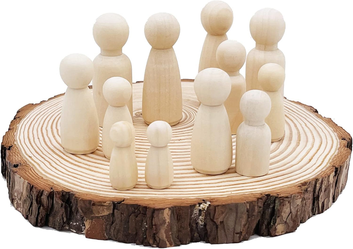 William Craft pine log discs showing bark edges