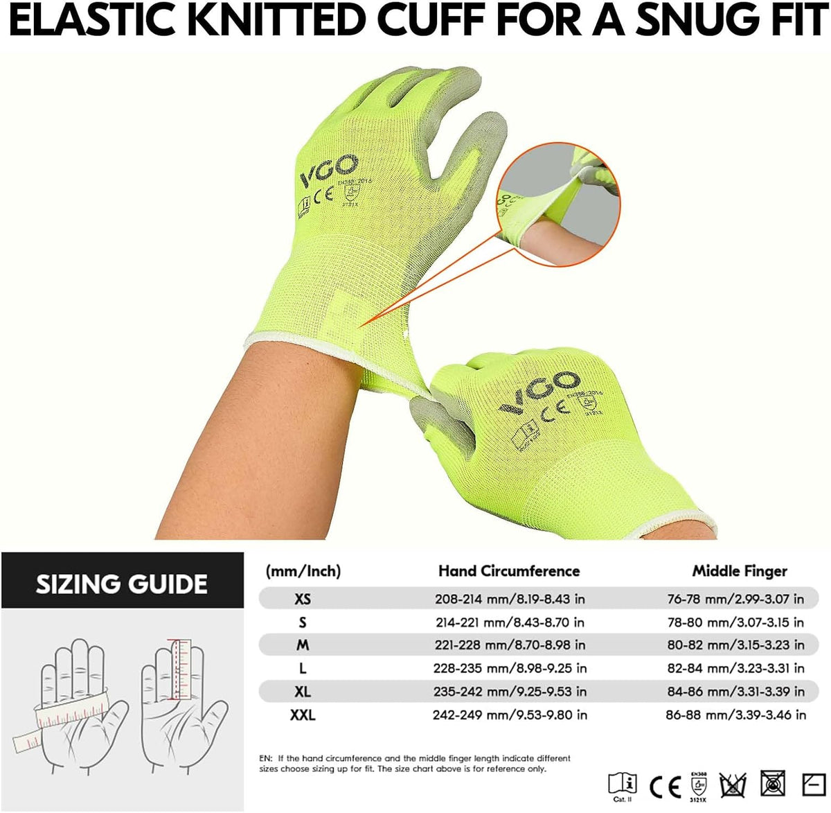 Vgo gardening gloves tactile sensitivity demonstration