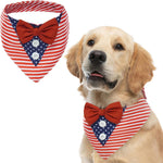 FUAMEY Dog Tuxedo American Flag for Medium Dogs,Dog Formal Suit Dogs Attire Pet Bow Tie Puppy Party Costumes Cat Tux Outfits Pets Bandana Cosplay Adjustable Bowties 4th of July Independence Day M - Image 9