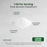 Dorado Nutrition colostrum 60 servings scoop size