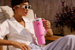 STANLEY Quencher H2.0 Tumbler with Handle and Straw 40 oz | Flowstate 3-Position Lid | Cup Holder Compatible for Travel | Insulated Stainless Steel Cup | BPA-Free | Pomelo - Image 10