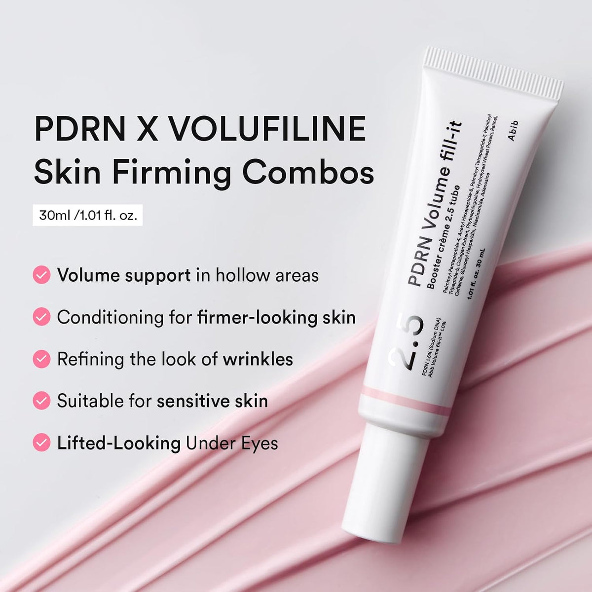 Texture swatch of Abib PDRN Volume Fill-It Booster Cream