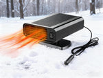 Newception car heater 12V fast heating defroster front view on vehicle dashboard