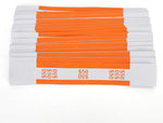 Close-up of self-adhesive strip on Marsrut currency strap