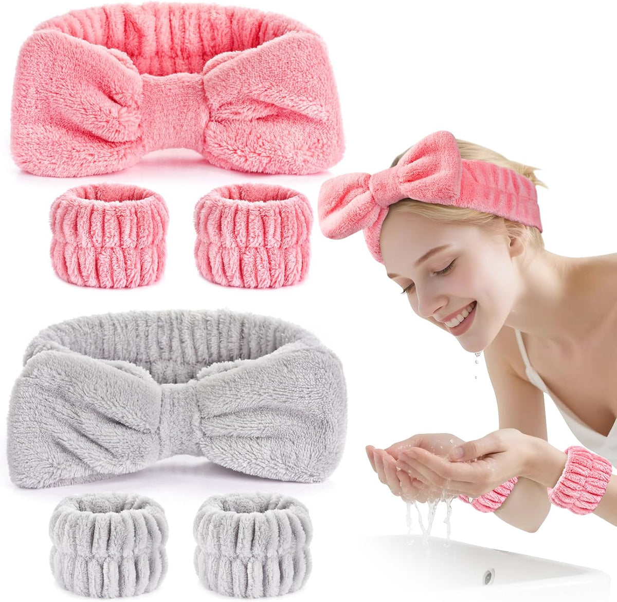 Dorbetar 2 Pcs Wrist Bands for Washing Face, Microfiber Wrist Towels for Washing Face, Spa Wristbands for Washing Face, Face Wash Wristbands, Arm Bands for Washing Face for Woman and Children - Image 15