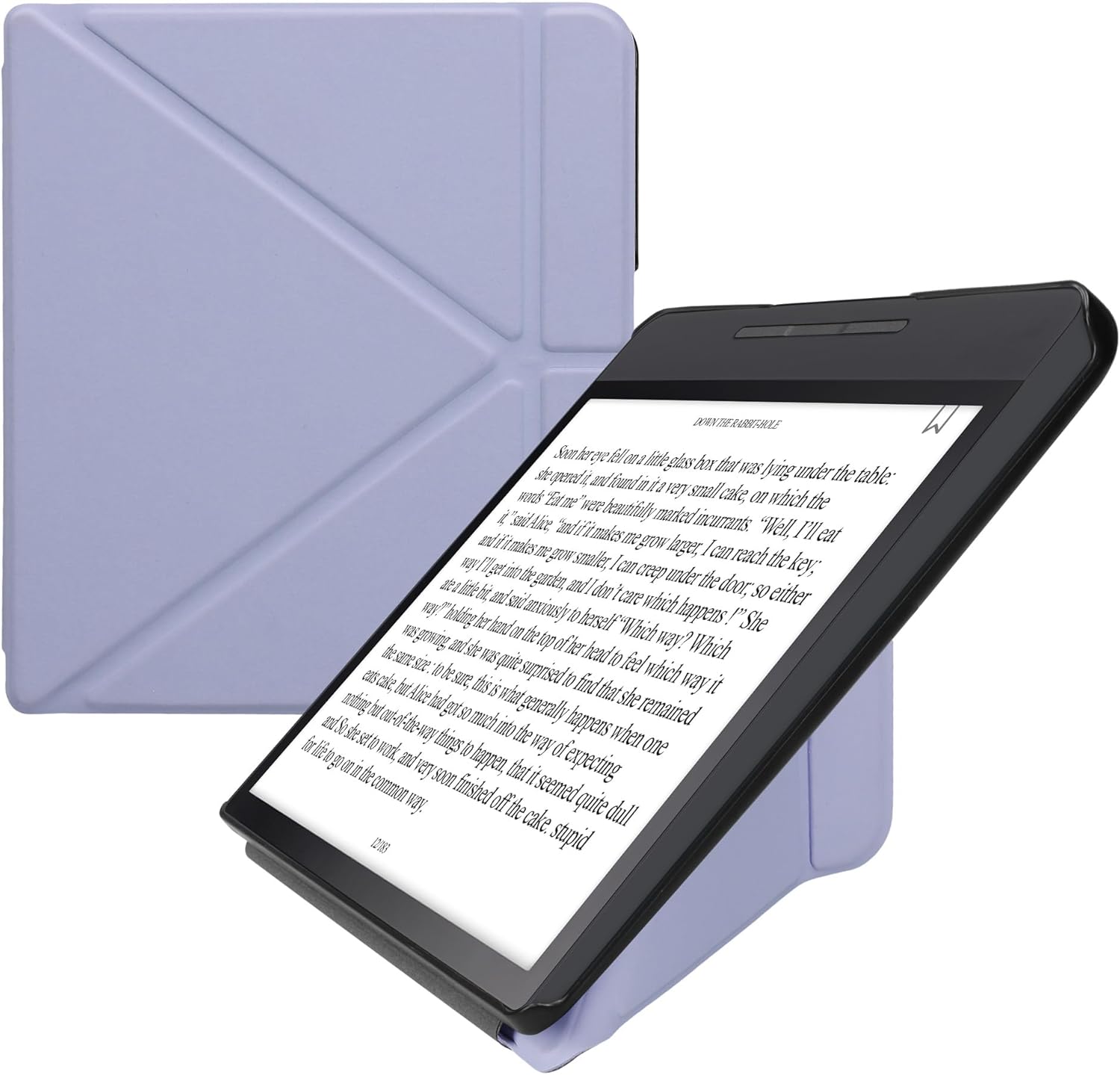 Kwmobile Origami Case for Kobo Forma in lavender color front view
