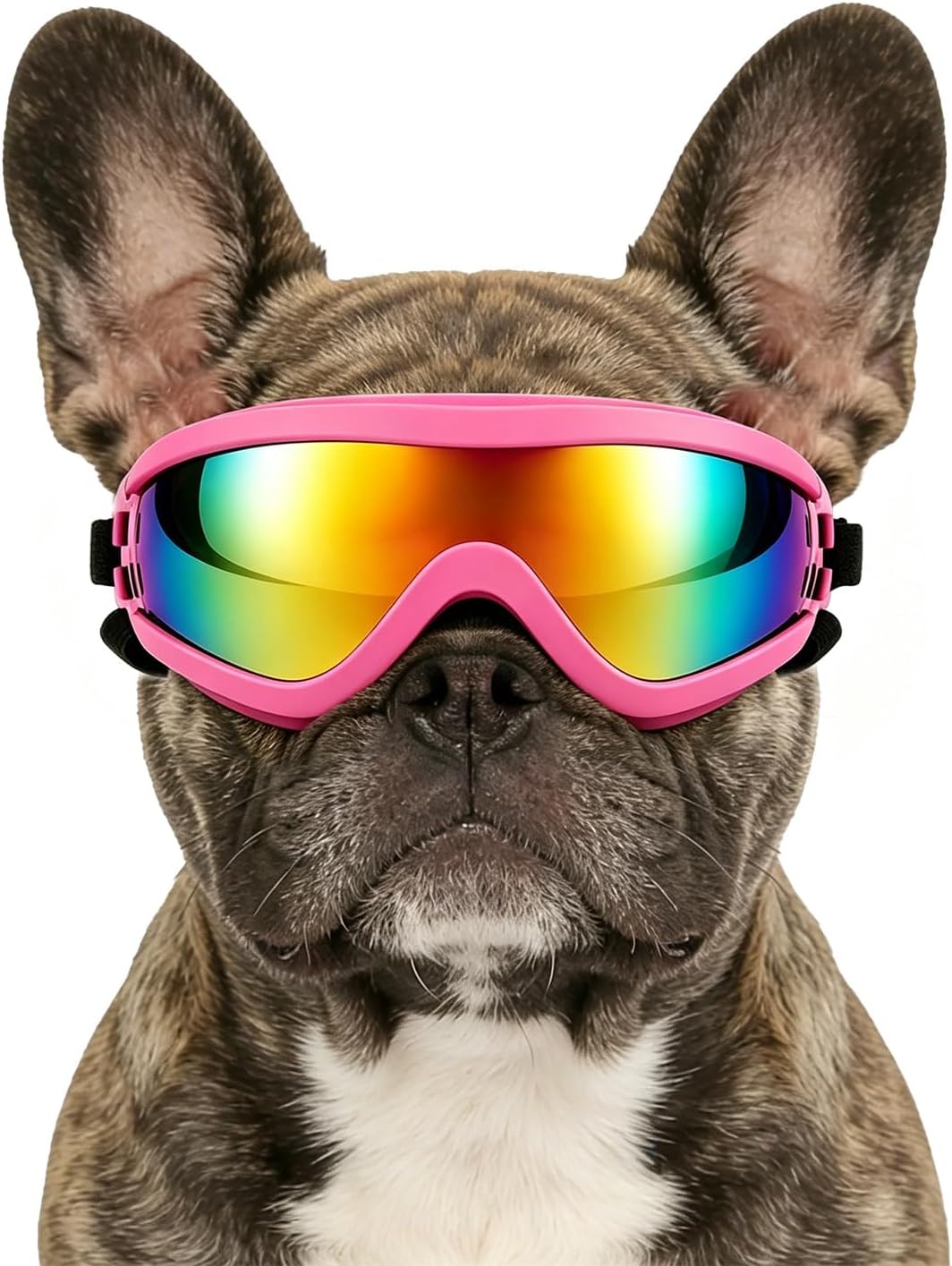 NAMSAN Large Dog Goggles Eye Protection, UV Protection Pet Sunglasses for Dogs Medium to Large Breed, Driving Glasses for Dogs Stick Head Out Car Window, Windproof Dustproof, Adjustable, Clear - Image 10