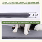 Outdoor Waterproof Dog Crate Pad, Medium Crate Mat Bed, Wipeable Kennel Mat Beds Dog Sleeping for Small Medium Pets, Waterproof, Wipeable, Anti-Slip, Kennel Pads 29 x 18 Inch, Dark Gray - Image 9