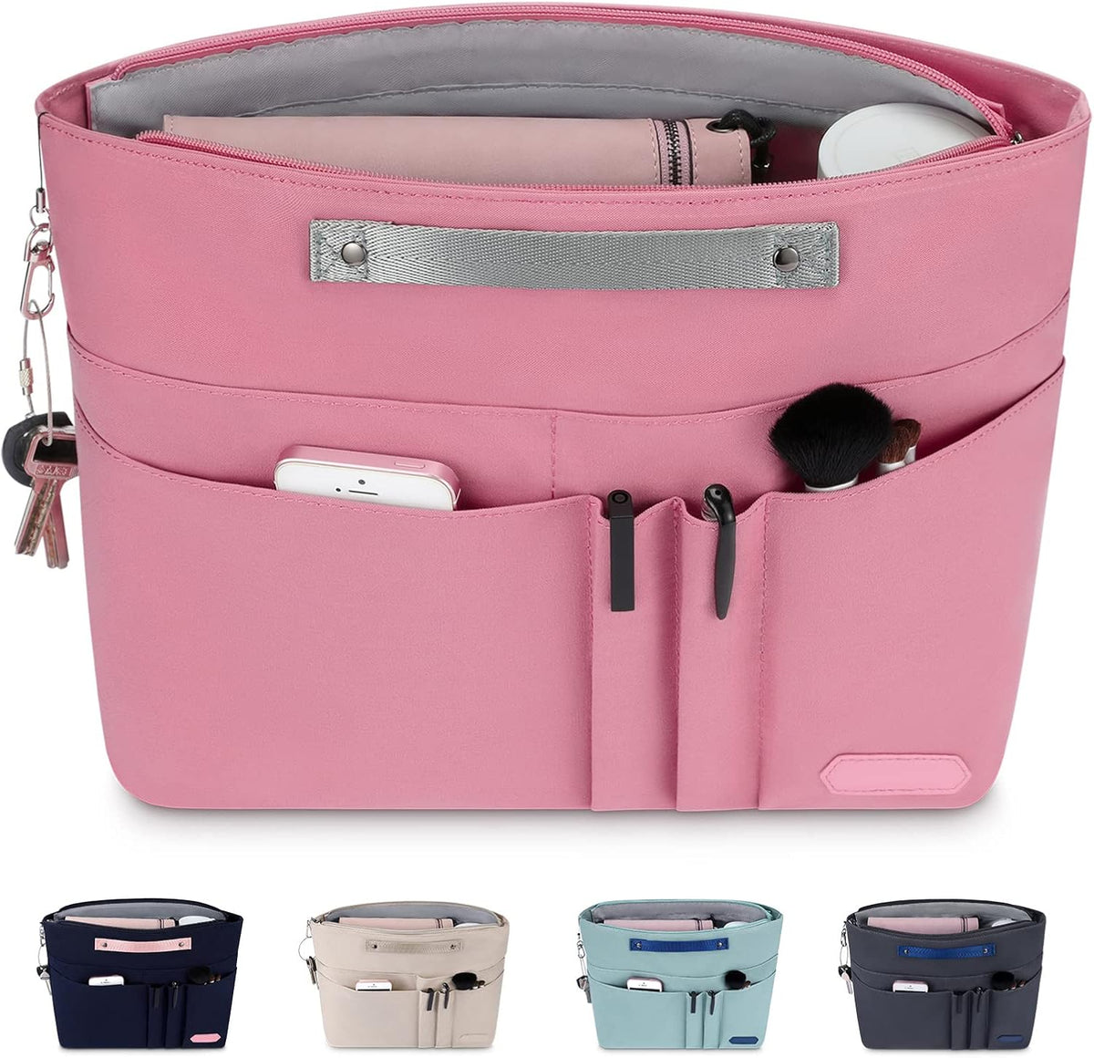 HyFanStr multi-pocket purse insert for travel and daily use