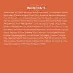 Main ingredients highlighting Kaolin clay and Zinc PCA for oil control.