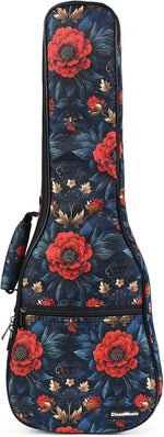 Ukulele Case Gig Bag, Concert 23", Pink Purple Starry Night | Padded, Backpack - Image 9